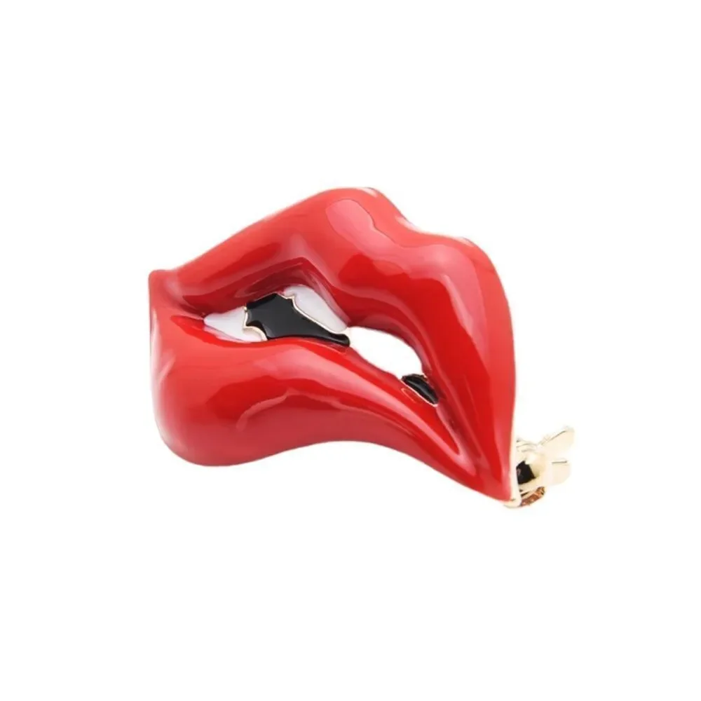 SEXY RED LIPS BROOCH‎